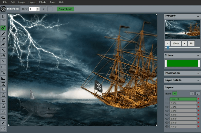 在线图像编辑器miniPaint 开源Photoshop网页最强替代品 在线图像编辑器miniPaint 开源Photoshop网页最强替代品