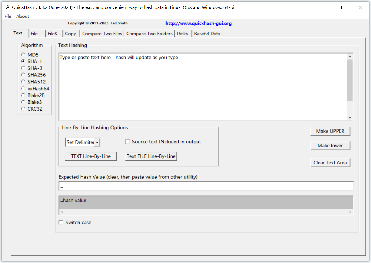 QuickHash GUI(快速哈希值校验工具)