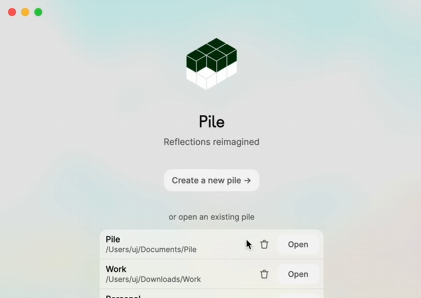 Pile：一款内置OpenAI API的AI日记软件