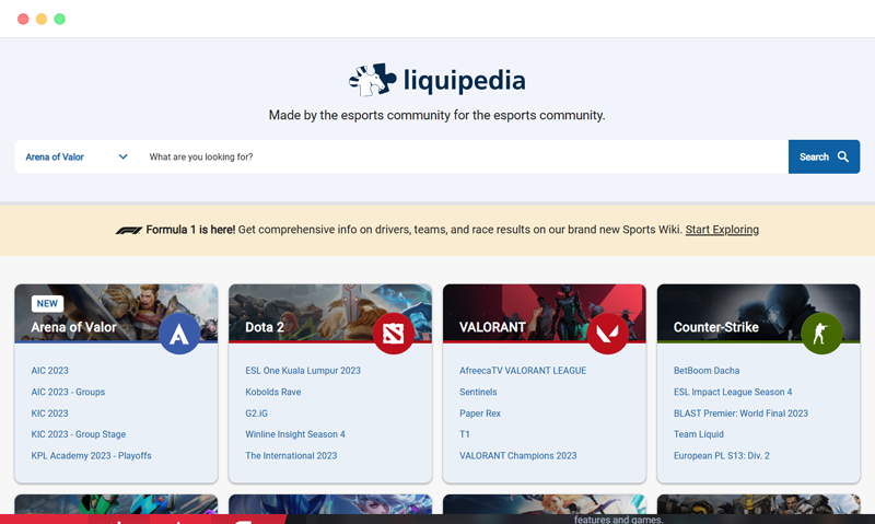 liquipedia(液体wiki):电子竞技游戏信息百科网站 liquipedia(液体wiki):电子竞技游戏信息百科网站