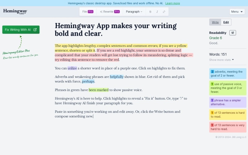 Hemingway Editor Hemingway Editor