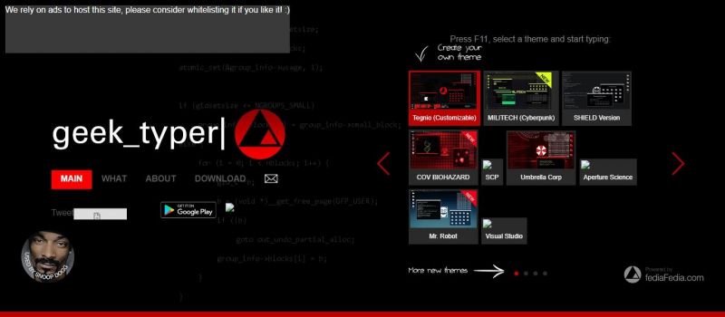 GeekTyper:免费在线黑客桌面终端模拟器网站 GeekTyper:免费在线黑客桌面终端模拟器网站
