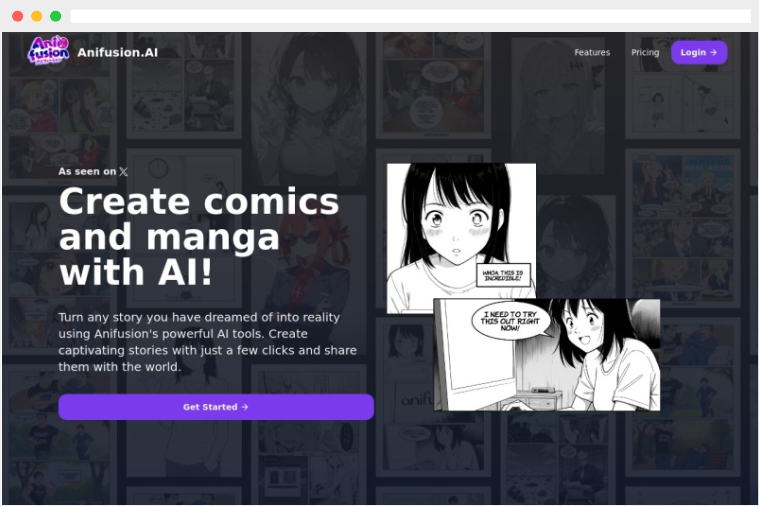 Anifusion:基于人工智能的在线AI漫画及动漫图片制作生成网站 Anifusion:基于人工智能的在线AI漫画及动漫图片制作生成网站