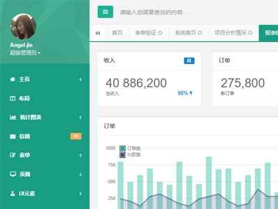 A+响应式后台管理系统模板 A+响应式后台管理系统模板