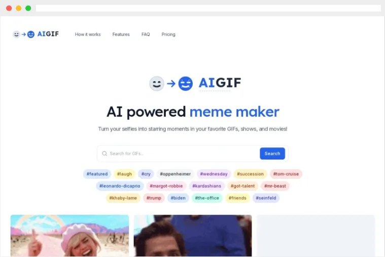 aigif:AI驱动的在线照片转gif表情包制作生成工具 aigif:AI驱动的在线照片转gif表情包制作生成工具