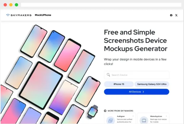 MockUPhone MockUPhone