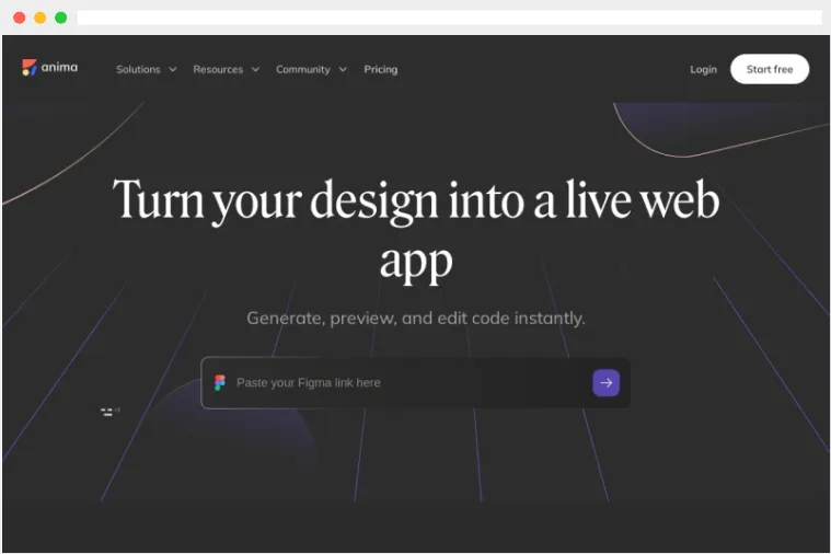 Anima：AI驱动的设计图转前端代码工具