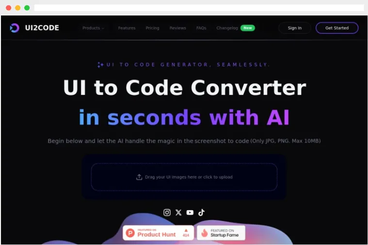 UI2Code：AI驱动的在线UI设计转代码工具