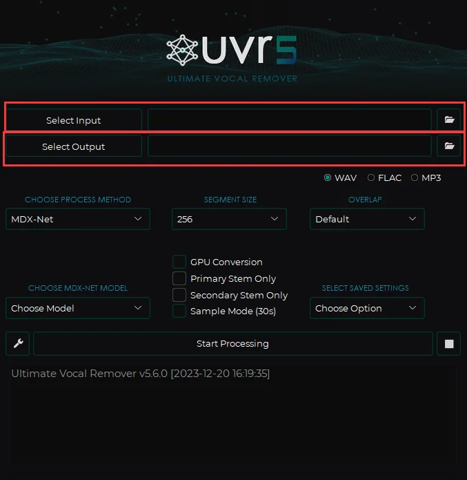 UVR5 - 最强人声伴奏分离AI工具,最新版v5.6