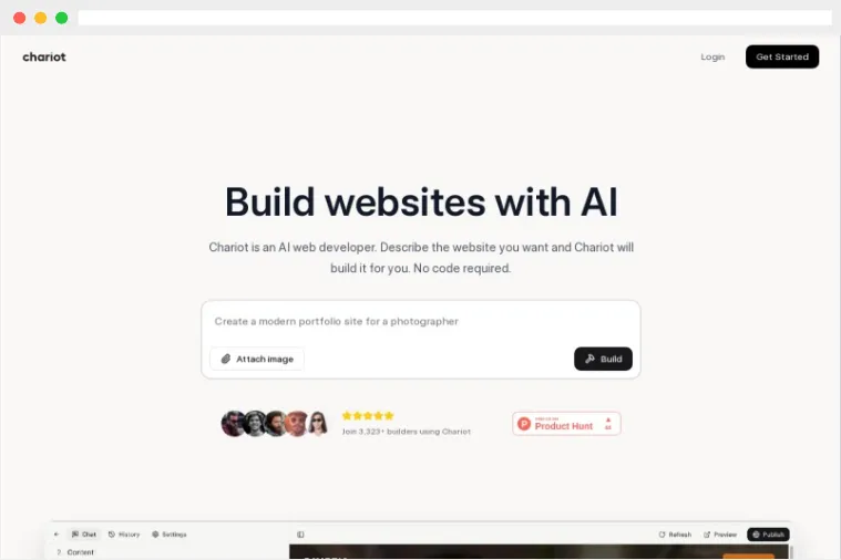 Chariot：基于人工智能技术的AI网页开发工具