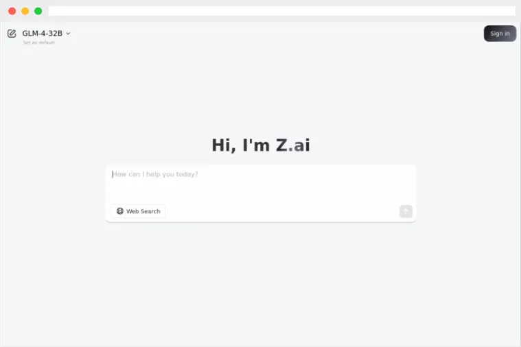 Z.ai:智谱AI推出的最新模型交互体验平台 Z.ai:智谱AI推出的最新模型交互体验平台