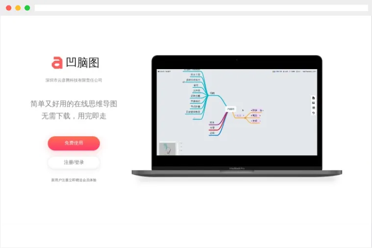 凹脑图:支持云端存储的思维导图在线制作工具 凹脑图:支持云端存储的思维导图在线制作工具
