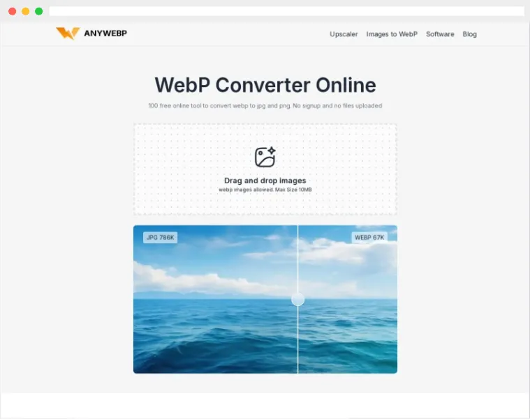 AnyWebpP：免费在线webp图片格式转换工具