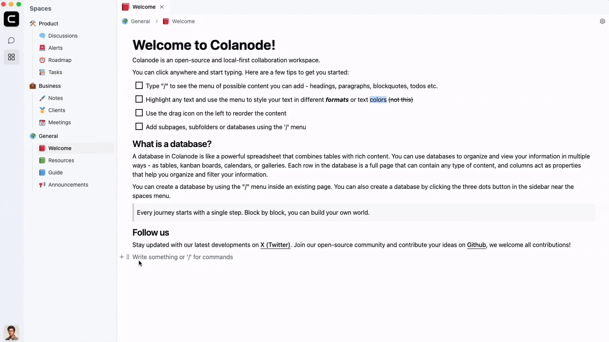 Colanode(开源本地协作软件)