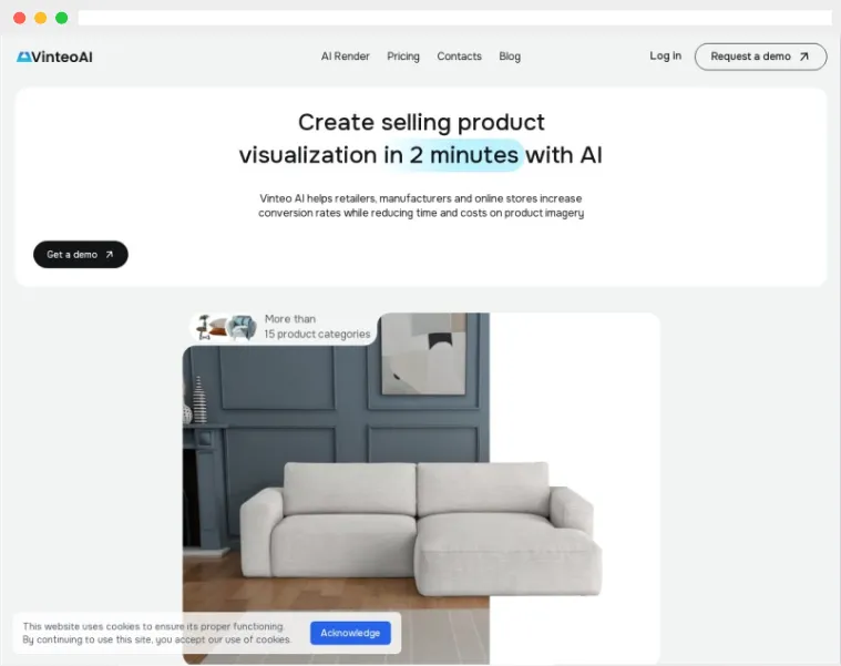 Vinteo AI：AI驱动的产品图片生成、编辑与优化平台