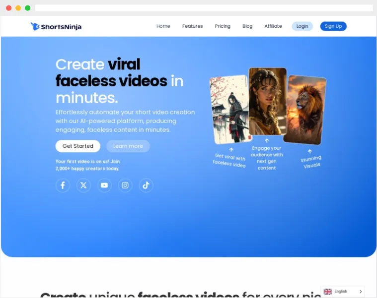 ShortsNinja：AI驱动的自动化短视频生成及发布平台