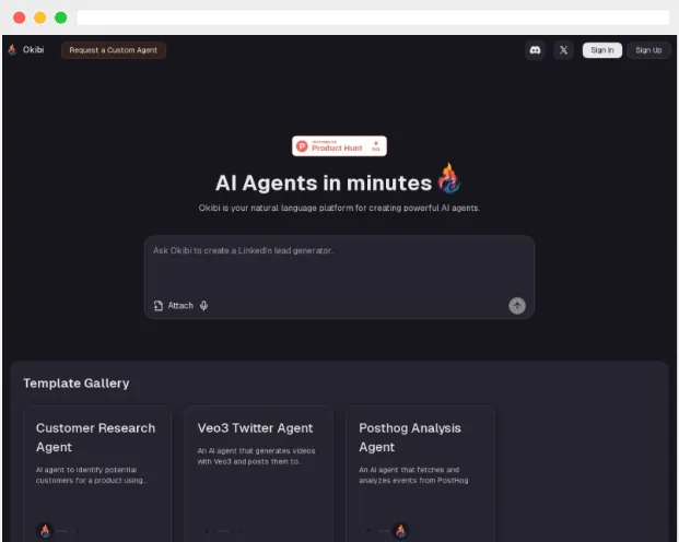 Okibi:自然语言驱动的AI代理(AI Agents)创建平台 Okibi:自然语言驱动的AI代理(AI Agents)创建平台
