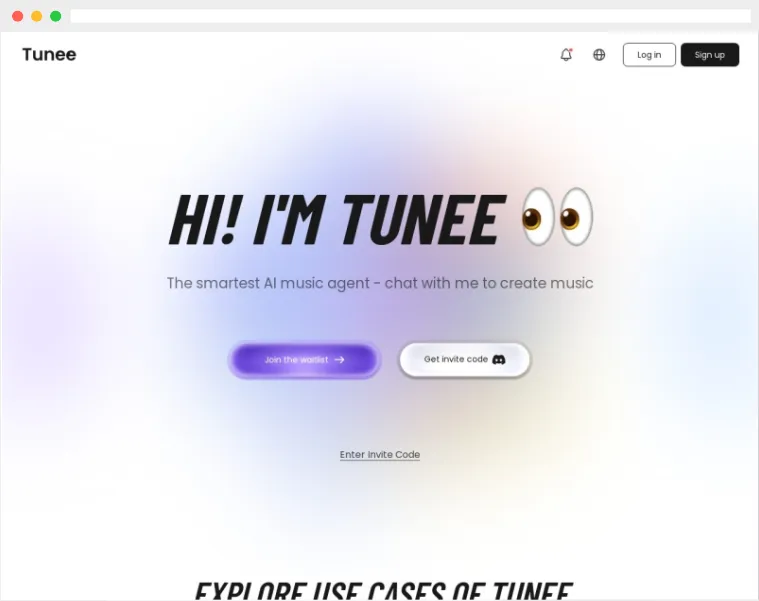 Tunee:AI音乐智能体,一键生成免版税音乐及MV Tunee:AI音乐智能体,一键生成免版税音乐及MV