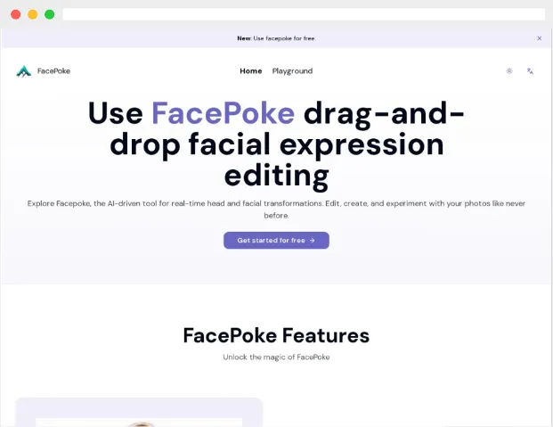 FacePoke：AI驱动的实时视频和图片面部表情编辑工具
